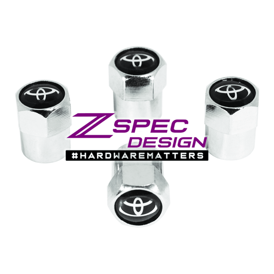 Chrome Valve Stem Tire Caps, Style: TOYOTA - Howling Moto