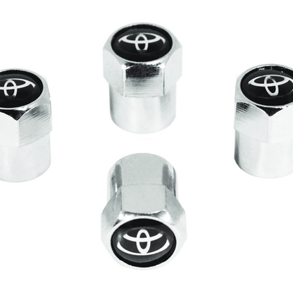 Chrome Valve Stem Tire Caps, Style: TOYOTA - Howling Moto