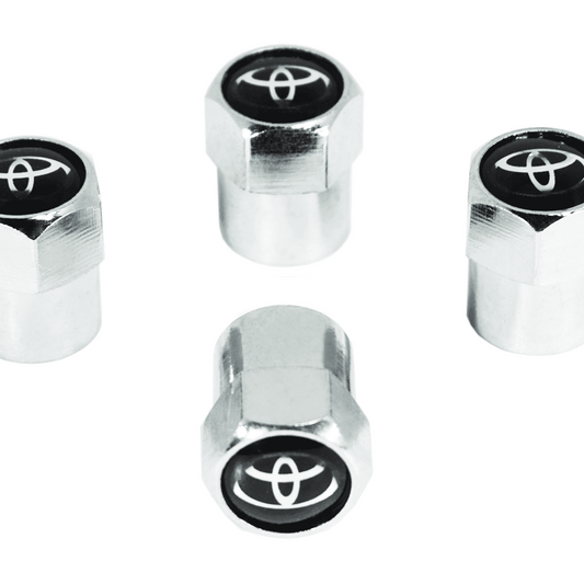 Chrome Valve Stem Tire Caps, Style: TOYOTA - Howling Moto