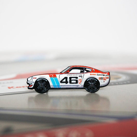 Datsun 240z #46 Race Car - Collector Lapel/Hat Pin - Howling Moto