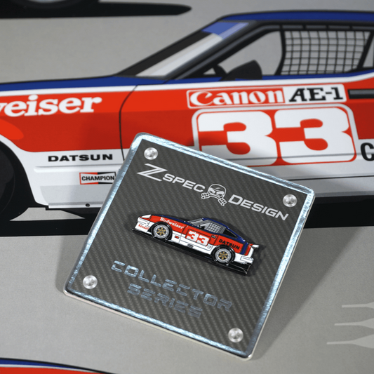 ZSPEC BSR-Racing Datsun #33 Tribute Lapel / Hat Pin - Howling Moto