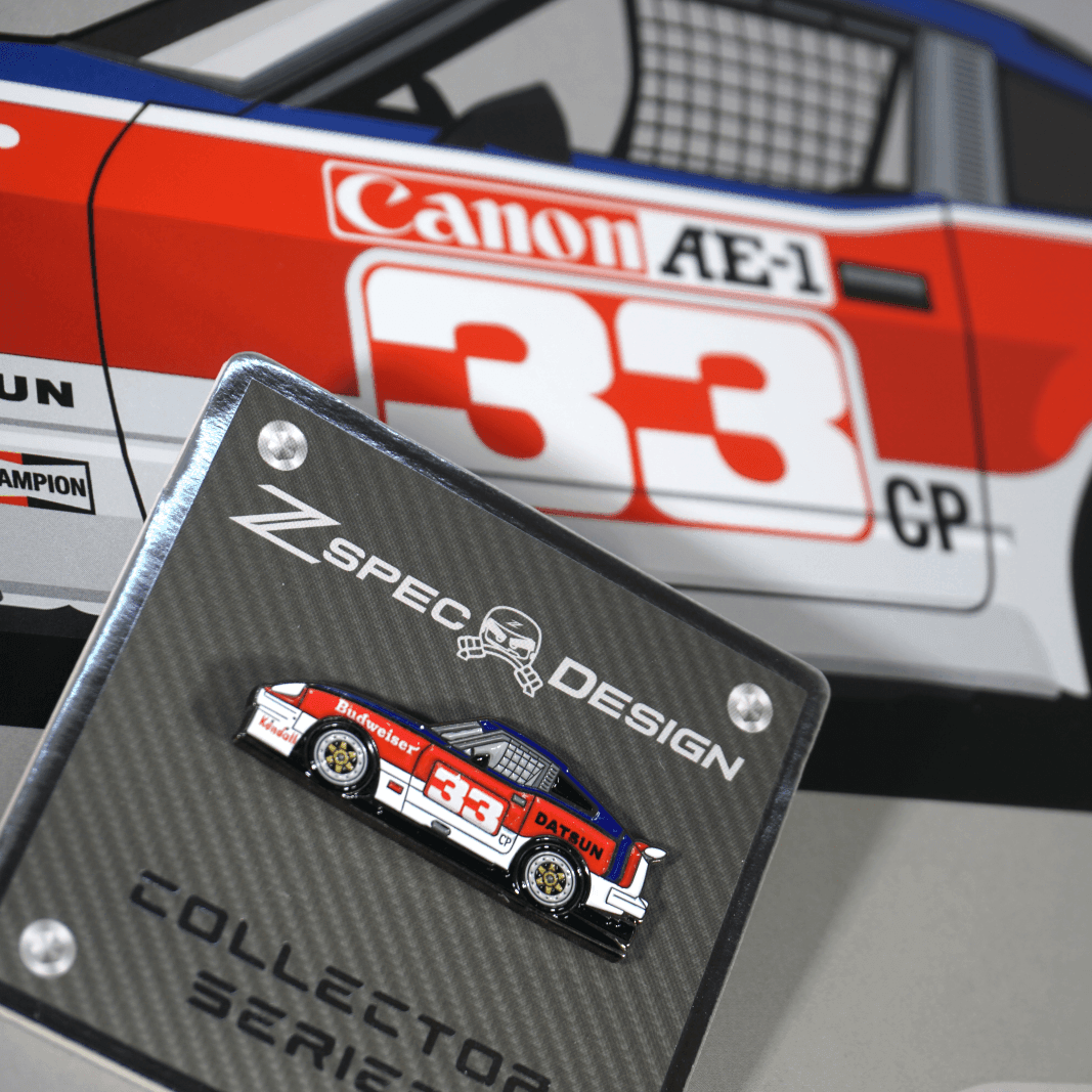 ZSPEC BSR-Racing Datsun #33 Tribute Lapel / Hat Pin - Howling Moto