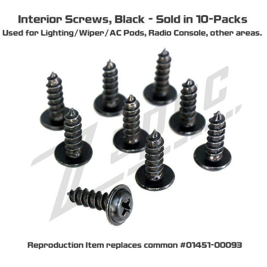 ZSPEC Interior Screws for Nissan vehicles for Z32 300zx and others, 10-Pack - Howling Moto