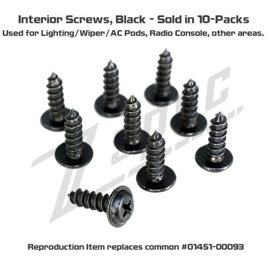 ZSPEC Interior Screws for Nissan vehicles for Z32 300zx and others, 10-Pack - Howling Moto