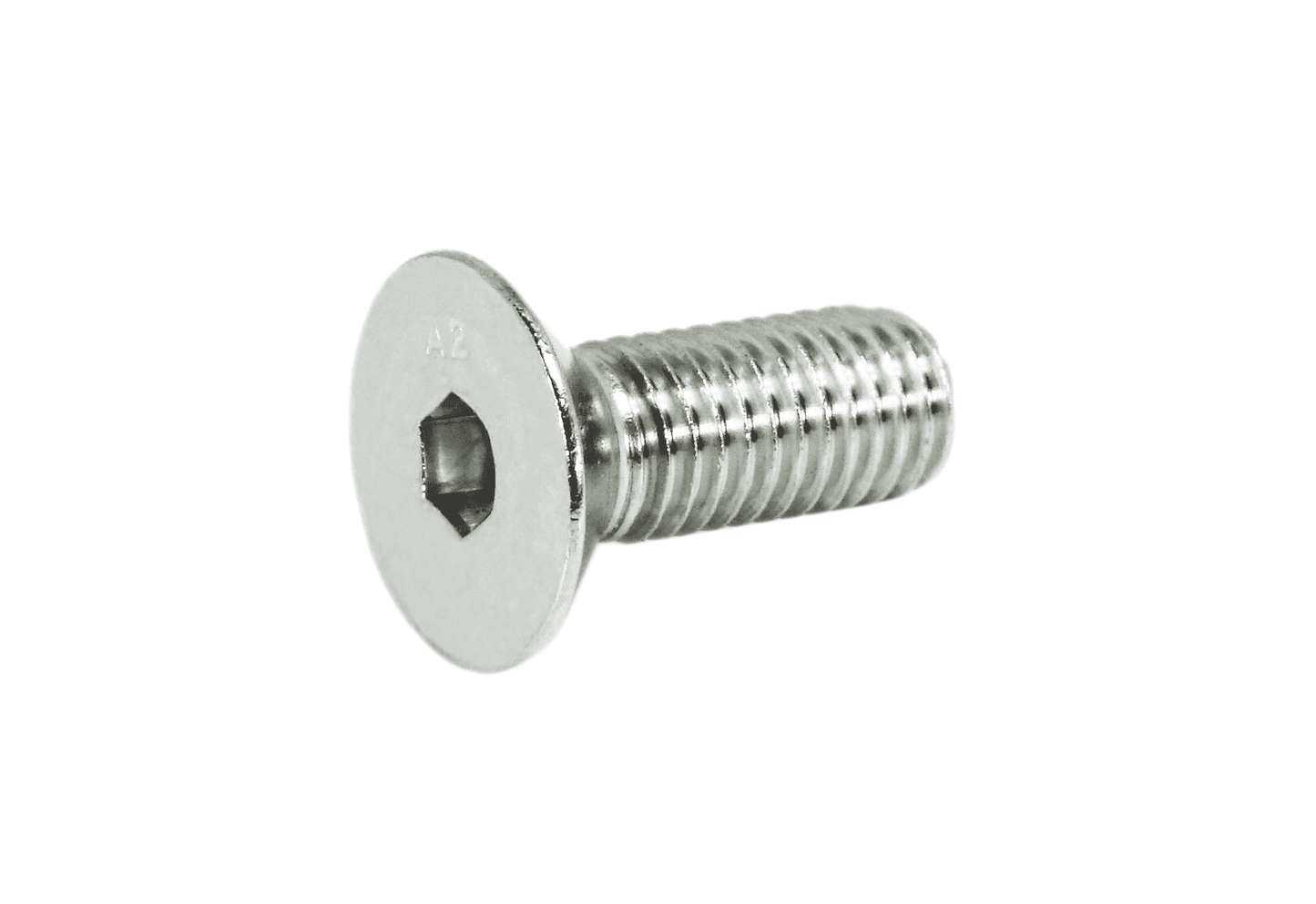 ZSPEC M10-1.5x25mm Flat-Head FHSC Fasteners, Stainless, Per Each - Howling Moto