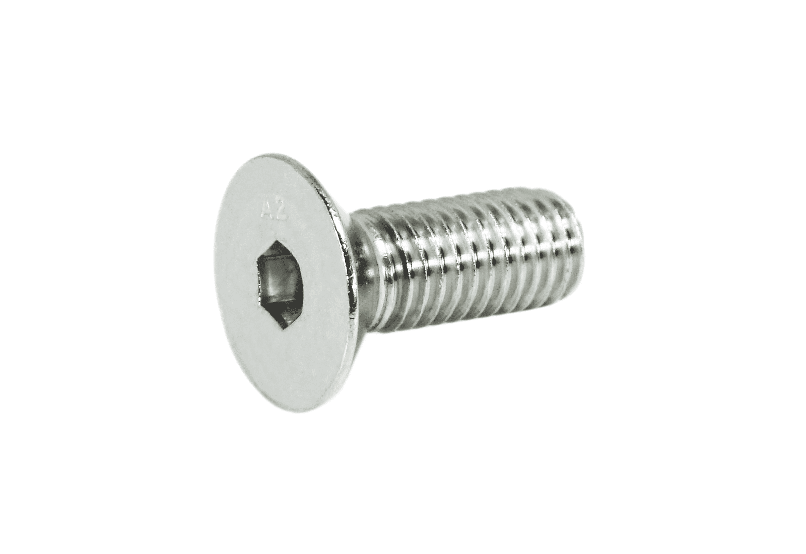 ZSPEC M10-1.5x25mm Flat-Head FHSC Fasteners, Stainless, Per Each - Howling Moto