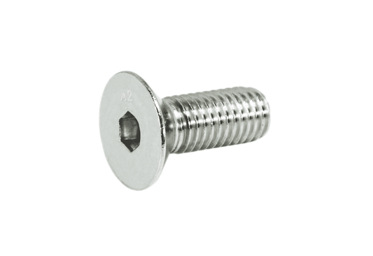 ZSPEC M10-1.5x25mm Flat-Head FHSC Fasteners, Stainless, Per Each - Howling Moto
