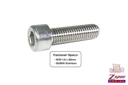 ZSPEC M10-1.5x35mm Socket Cap (SHSC) Fasteners, SUS304 Stainless, 10-Pack - Howling Moto