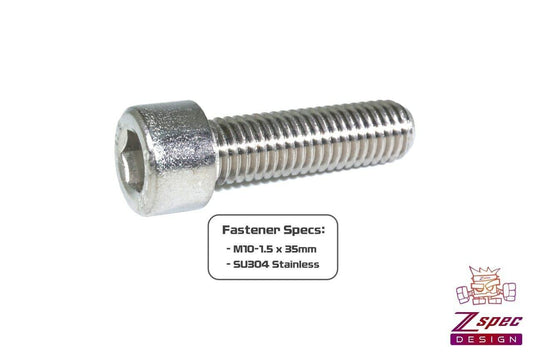 ZSPEC M10-1.5x35mm Socket Cap (SHSC) Fasteners, SUS304 Stainless, 10-Pack - Howling Moto