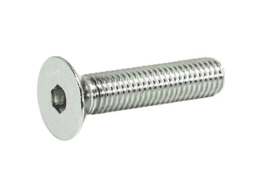 ZSPEC M10-1.5x45mm Flat-Head FHSC Fasteners, Stainless, Per Each - Howling Moto