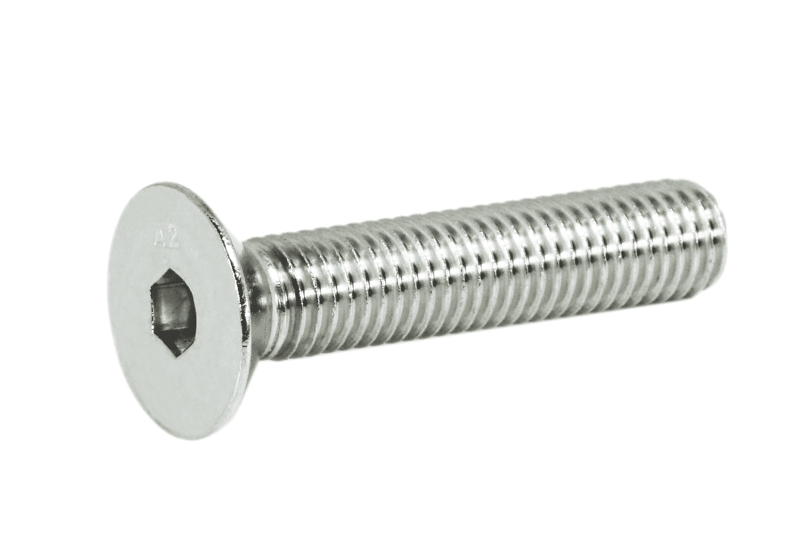 ZSPEC M10-1.5x50mm Flat-Head FHSC Fasteners, Stainless, Per Each - Howling Moto