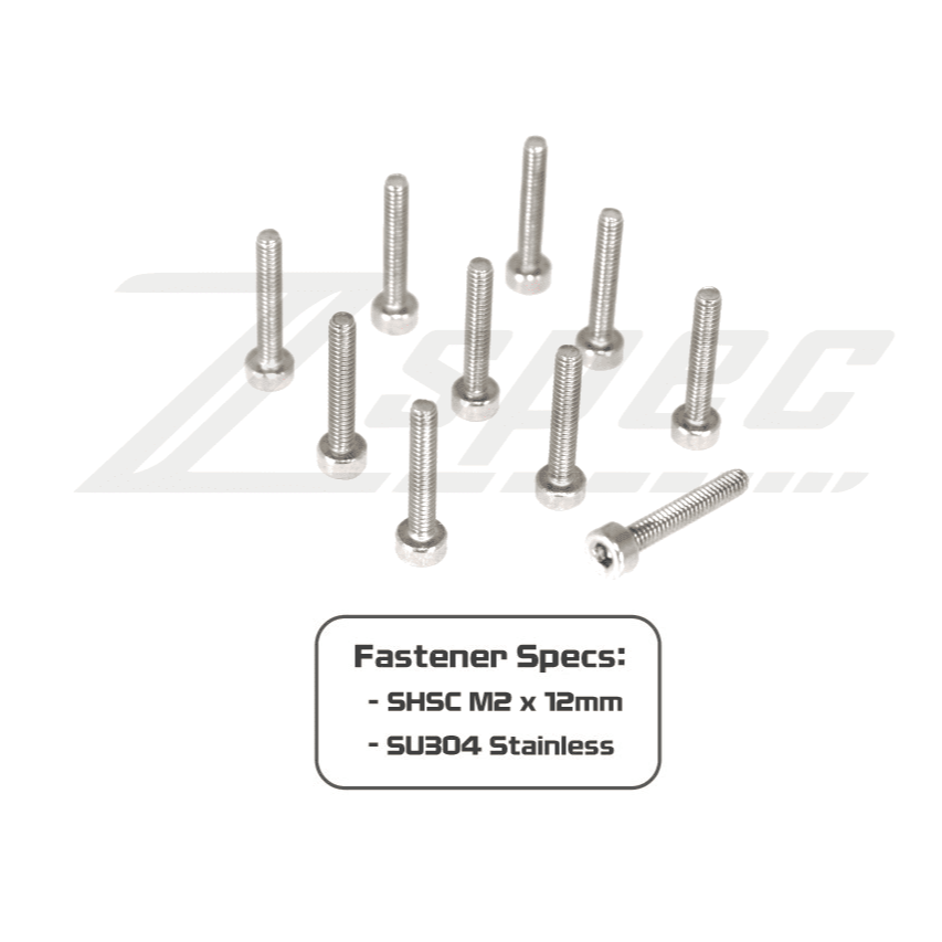 ZSPEC M2-0.4x12mm Fastener, SHSC, Stainless SUS304, 10-Pack - Howling Moto