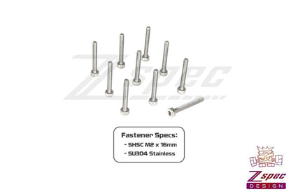 ZSPEC M2-0.4x16mm Fasteners, SHSC, Stainless SUS304, 10-Pack - Howling Moto
