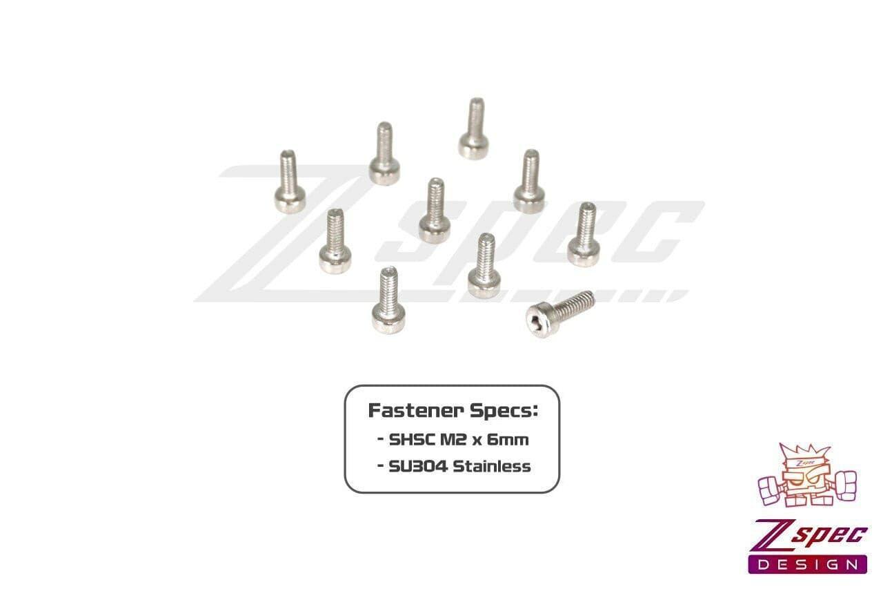 ZSPEC M2-0.4x6mm Fasteners, SHSC, Stainless SUS304, 10-Pack - Howling Moto