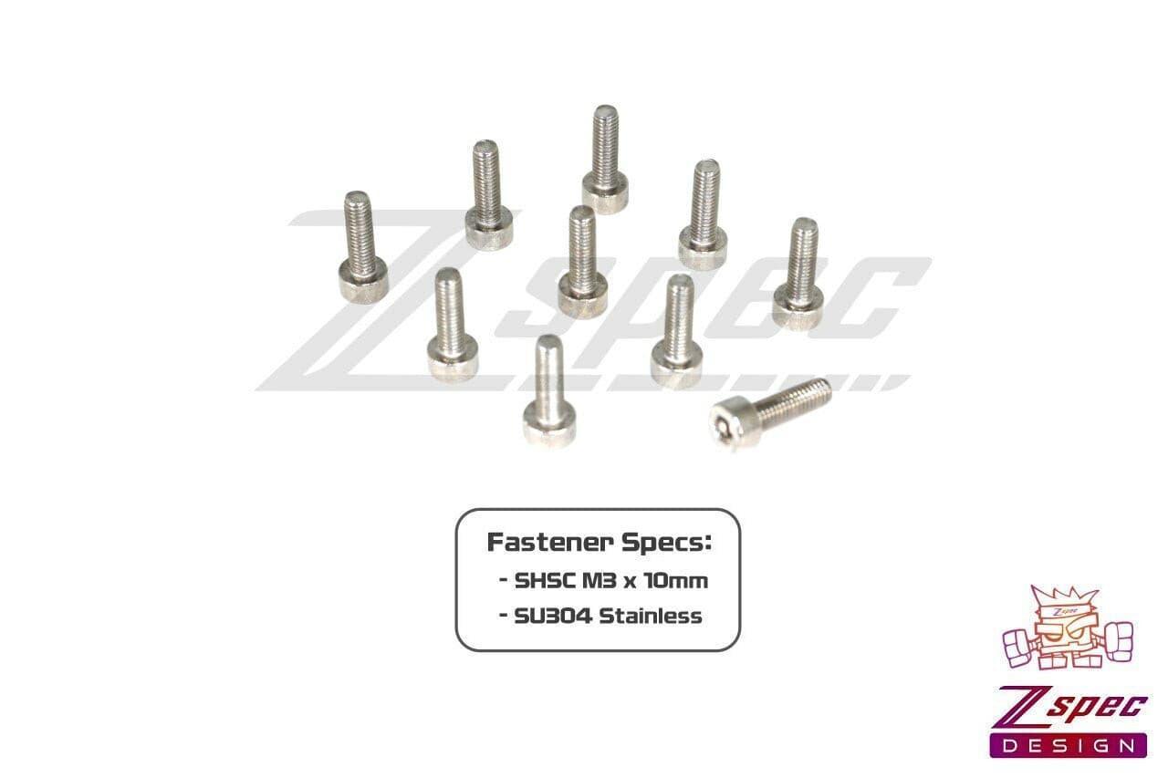 ZSPEC M3-0.5x10mm Fasteners, SHSC, Stainless SUS304, 10-Pack - Howling Moto