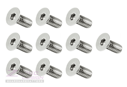 ZSPEC M4-0.7x10mm Fasteners, FHSC, Stainless Steel SUS304, 10-Pack - Howling Moto