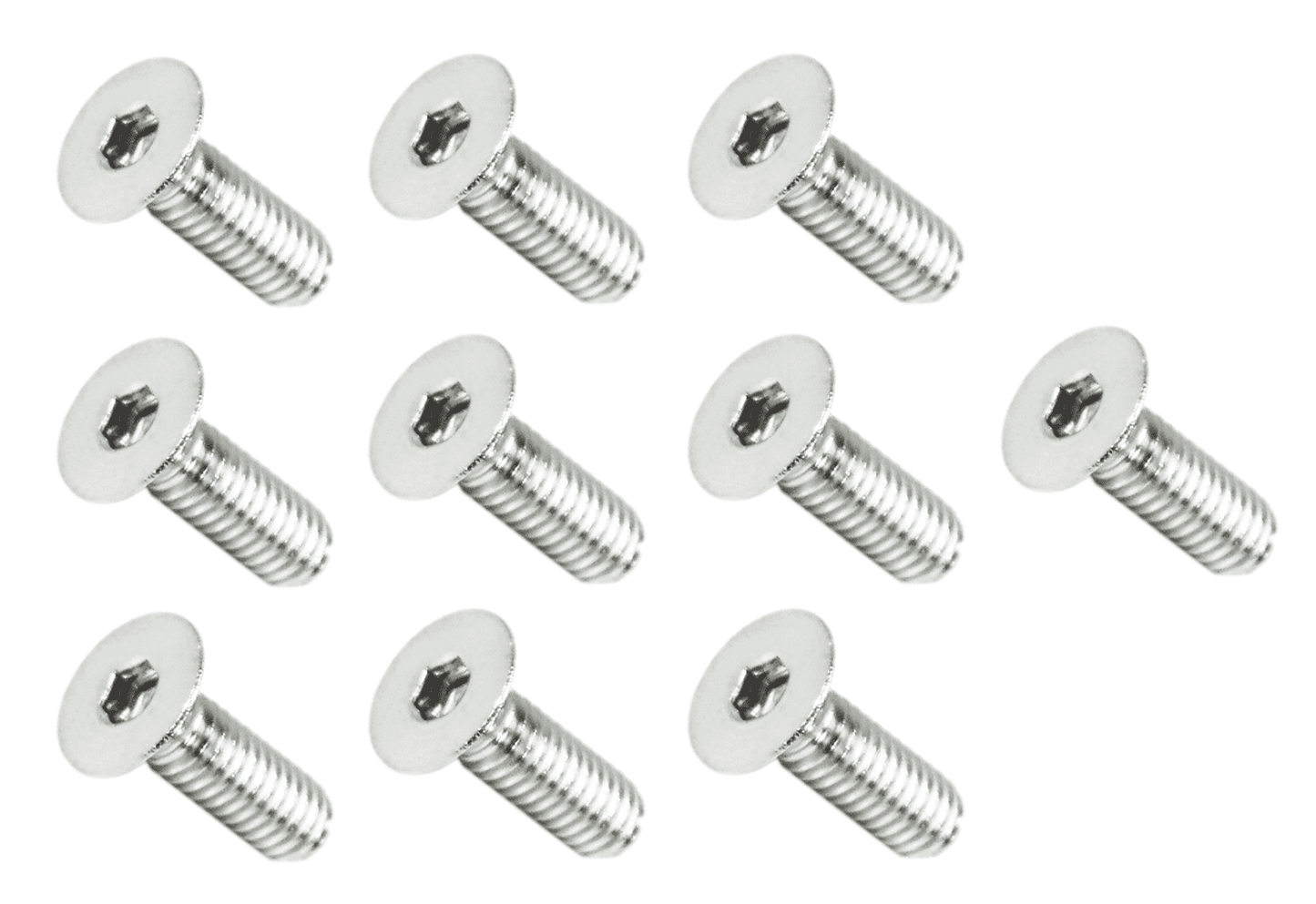 ZSPEC M4-0.7x16mm Fasteners, FHSC, Stainless Steel SUS304, 10-Pack - Howling Moto
