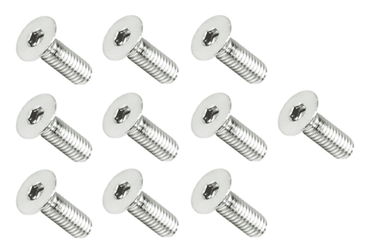 ZSPEC M4-0.7x16mm Fasteners, FHSC, Stainless Steel SUS304, 10-Pack - Howling Moto