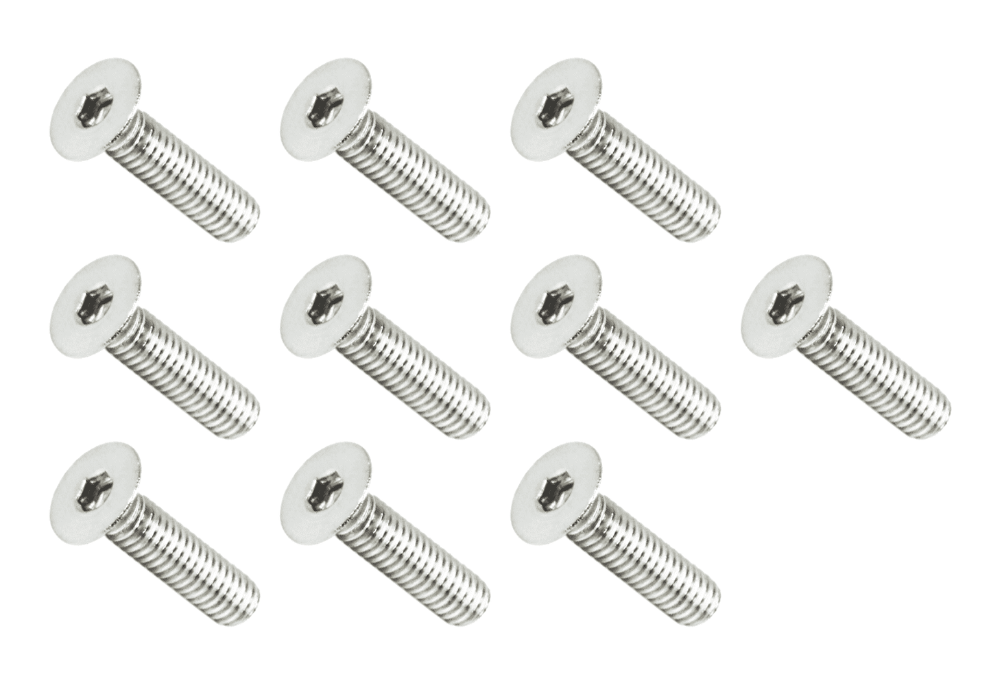 ZSPEC M4-0.7x16mm Fasteners, FHSC, Stainless Steel SUS304, 10-Pack - Howling Moto