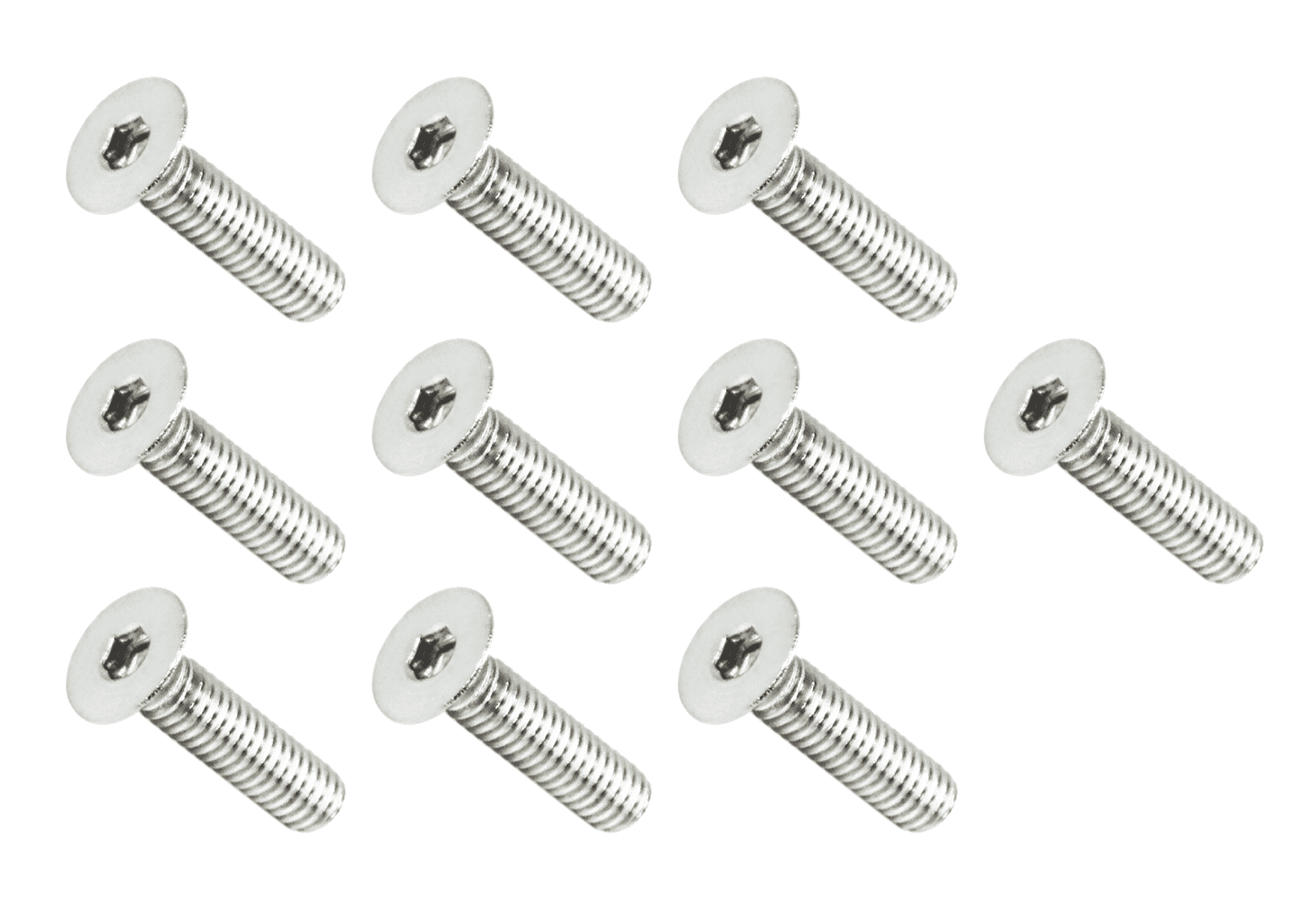 ZSPEC M4-0.7x16mm Fasteners, FHSC, Stainless Steel SUS304, 10-Pack - Howling Moto