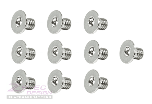ZSPEC M4-0.7x6mm Fasteners, FHSC, Stainless Steel SUS304, 10-Pack - Howling Moto