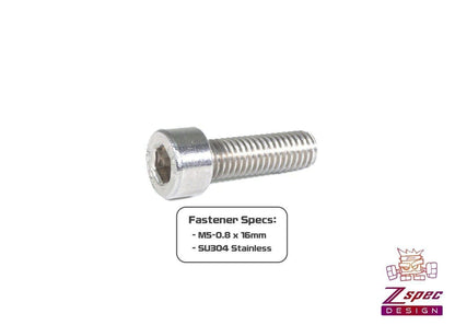 ZSPEC M5-0.8x16mm Socket-Cap SHSC Fasteners, Stainless, 10-Pack - Howling Moto