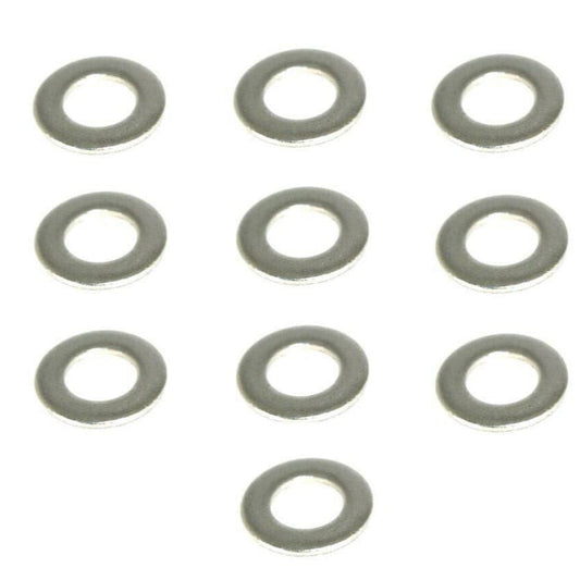 ZSPEC M5 Flat Washers, SUS304 Stainless, 10-Pack - Howling Moto