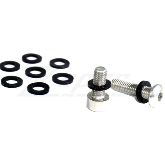 ZSPEC M5 Silicone Flat Washers for SHSC or Button-Head Bolts, 10-Pack - Howling Moto