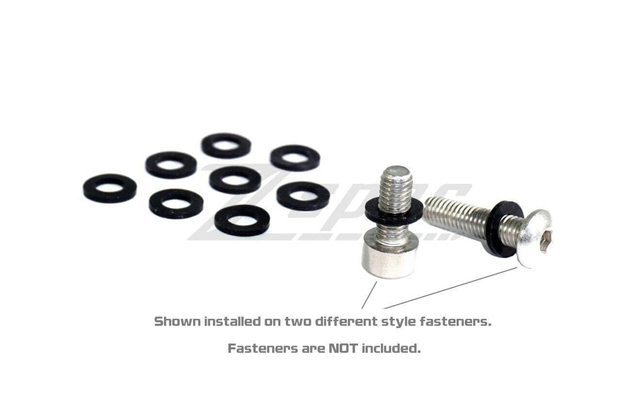 ZSPEC M5 Silicone Flat Washers for SHSC or Button-Head Bolts, 10-Pack - Howling Moto