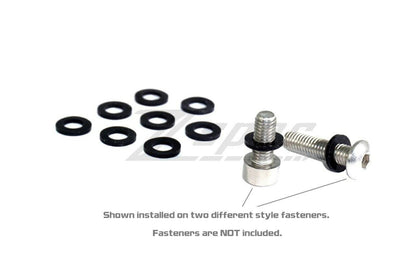 ZSPEC M5 Silicone Flat Washers for SHSC or Button-Head Bolts, 10-Pack - Howling Moto