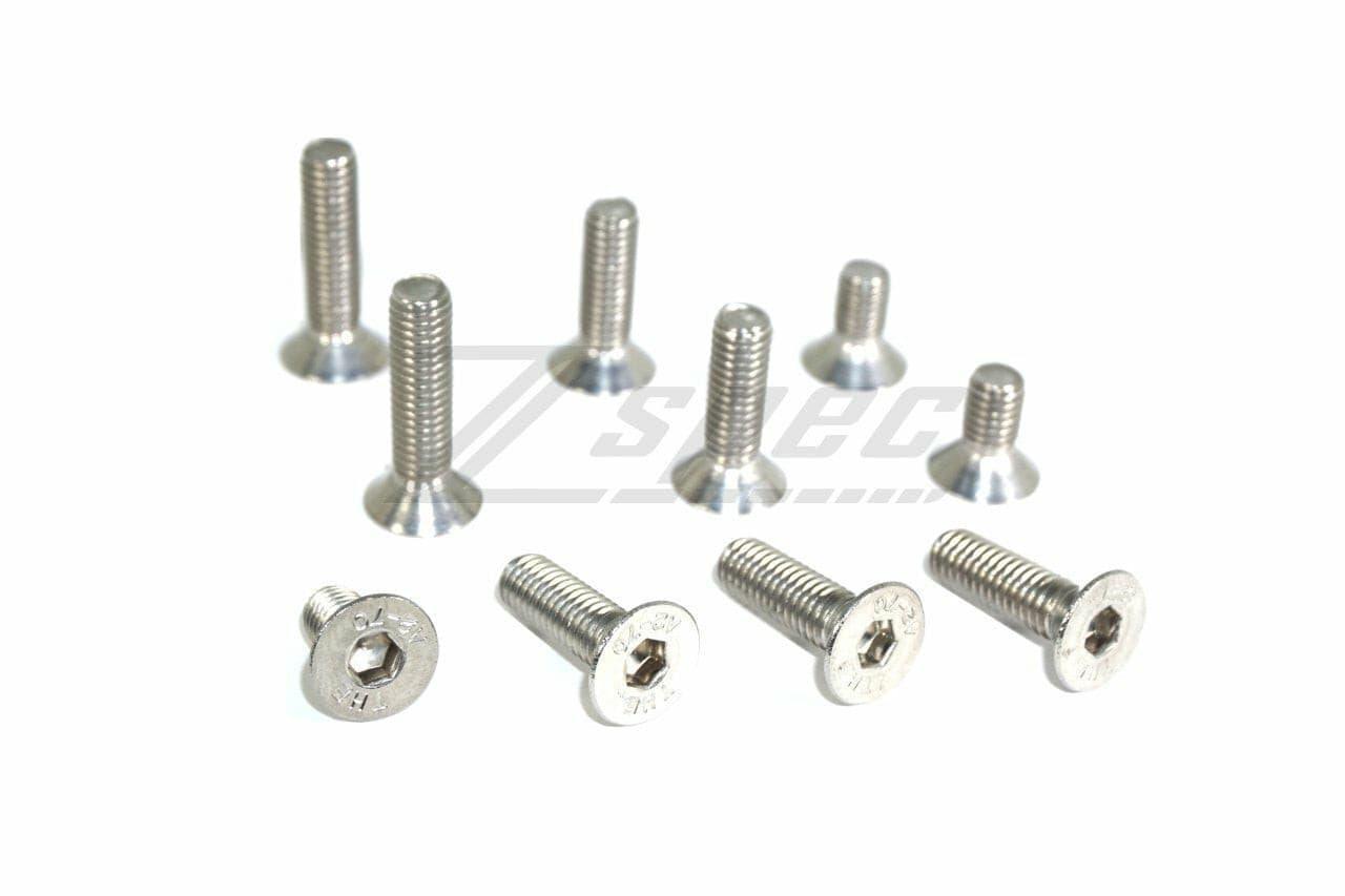 ZSPEC M6-1.0x35mm Flat-Head FHSC Fasteners, SUS304 Stainless, 10-Pack - Howling Moto