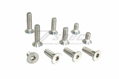ZSPEC M6-1.0x35mm Flat-Head FHSC Fasteners, SUS304 Stainless, 10-Pack - Howling Moto