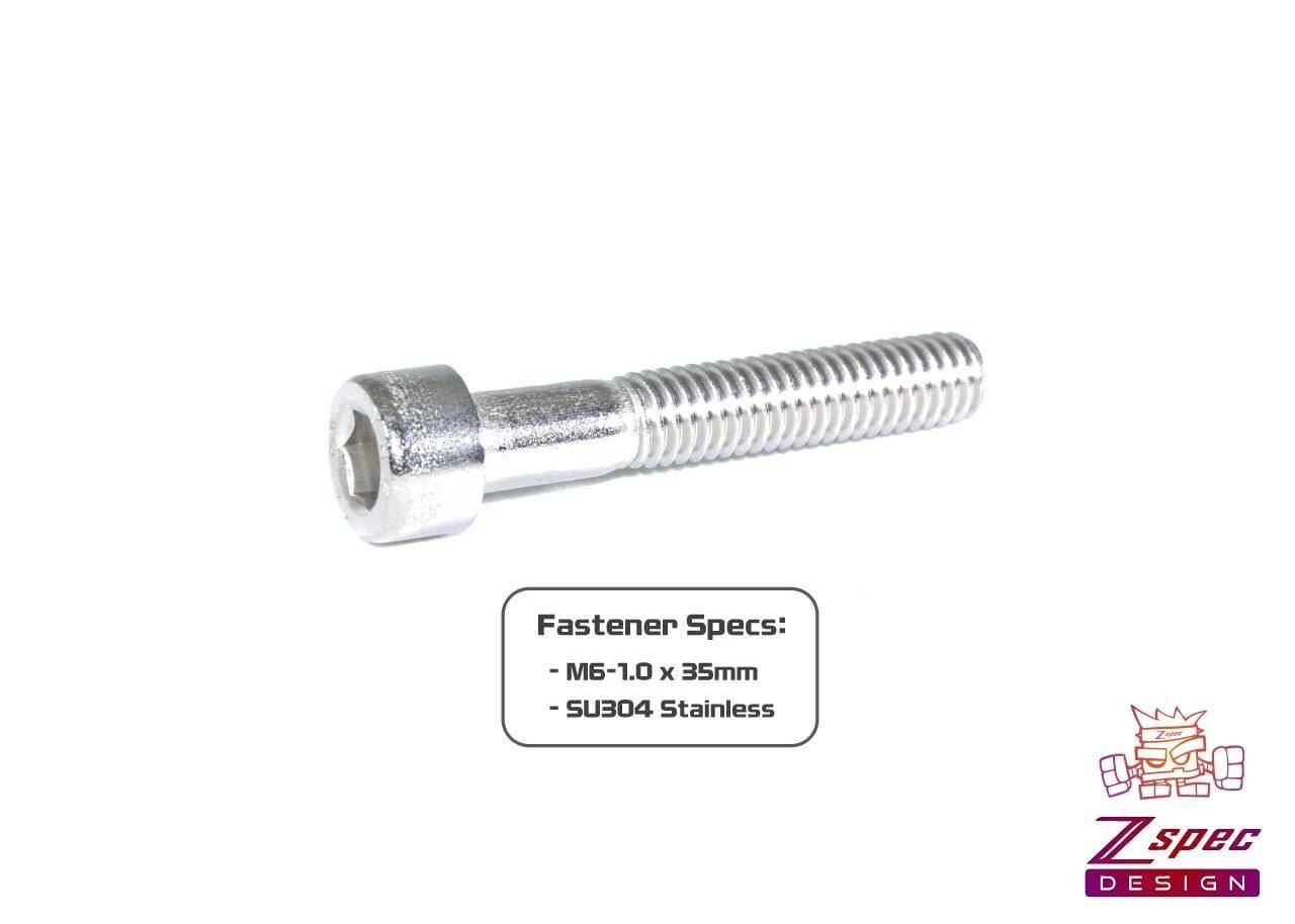 ZSPEC M6-1.0x35mm Socket-Cap SHSC Fasteners, Stainless, 10-Pack - Howling Moto