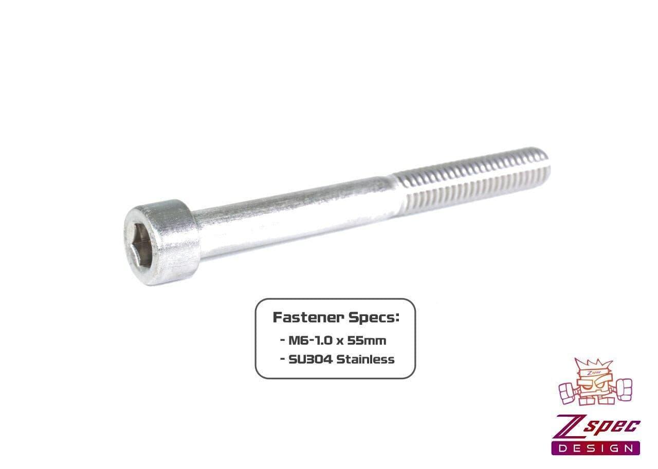 ZSPEC M6-1.0x55mm Socket-Cap SHSC Fasteners, Stainless, 10-Pack - Howling Moto