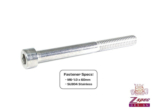 ZSPEC M6-1.0x60mm Socket-Cap SHSC Fasteners, Stainless, 10-Pack - Howling Moto