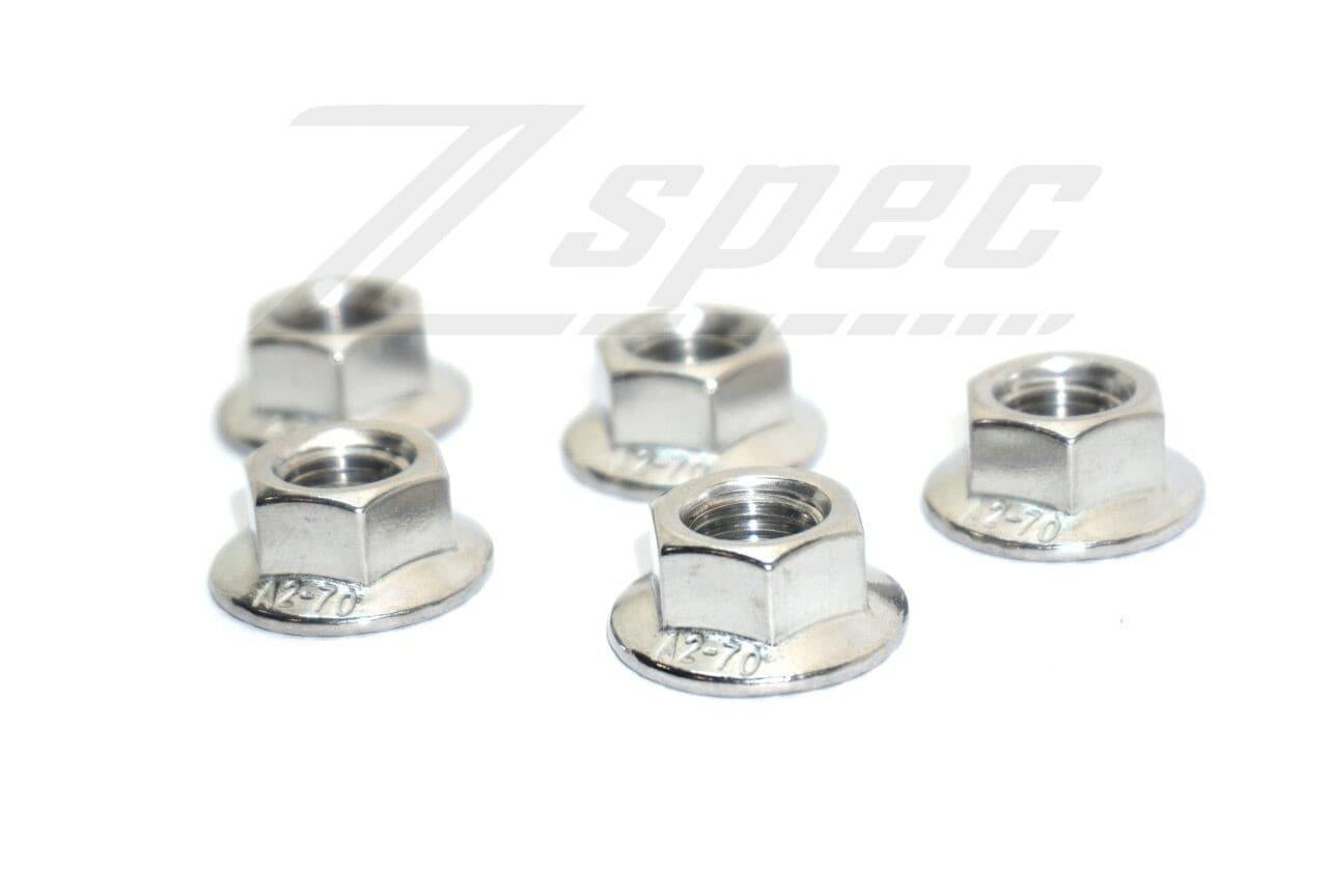 ZSPEC M8-1.25 Metric Flare Nuts, SUS304 Stainless Steel, 10-Pack - Howling Moto