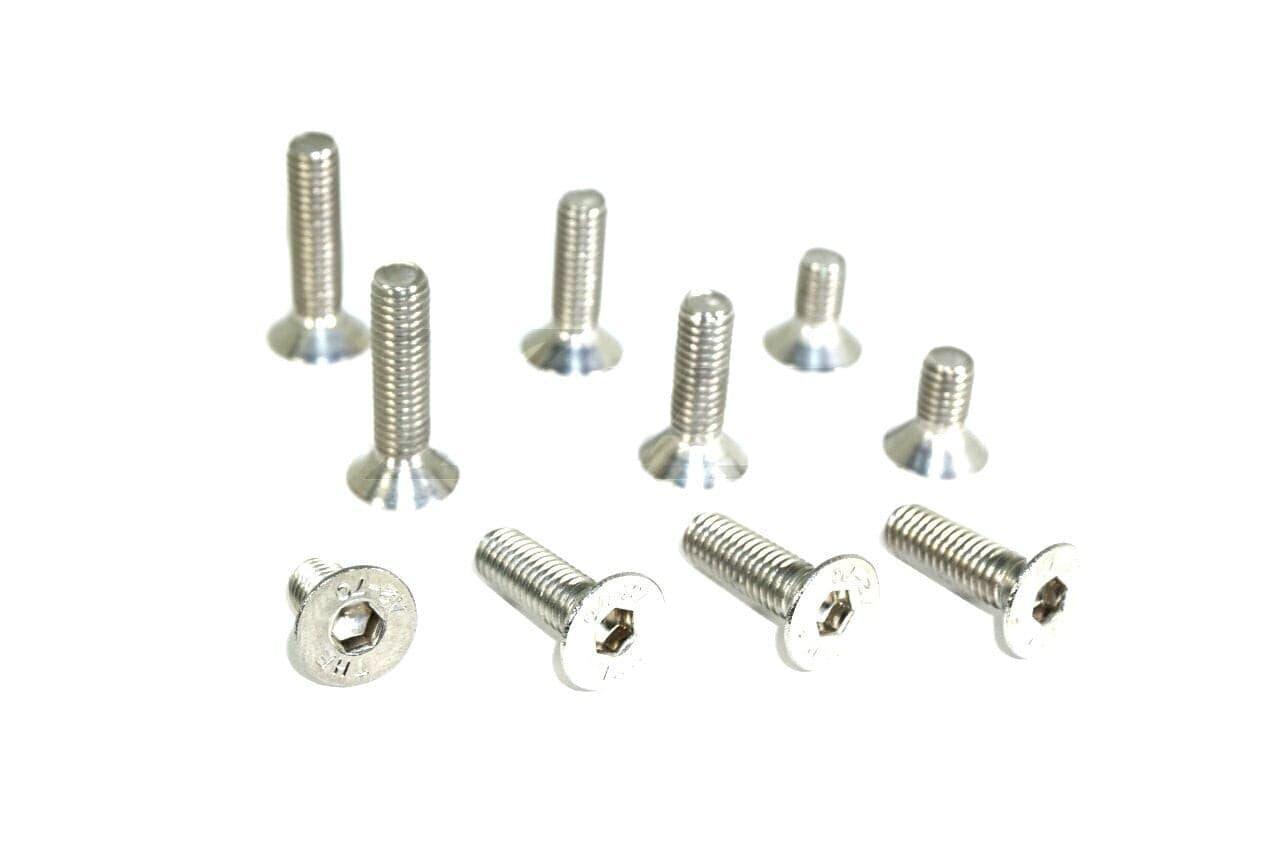 ZSPEC M8-1.25x16mm Flat-Head FHSC Fasteners, Stainless, 10-Pack - Howling Moto