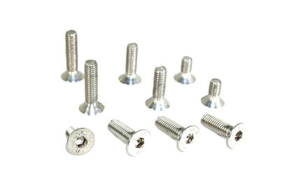 ZSPEC M8-1.25x16mm Flat-Head FHSC Fasteners, Stainless, 10-Pack - Howling Moto