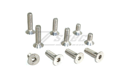 ZSPEC M8-1.25x30mm Flat-Head FHSC Fasteners, Stainless, 10-Pack - Howling Moto