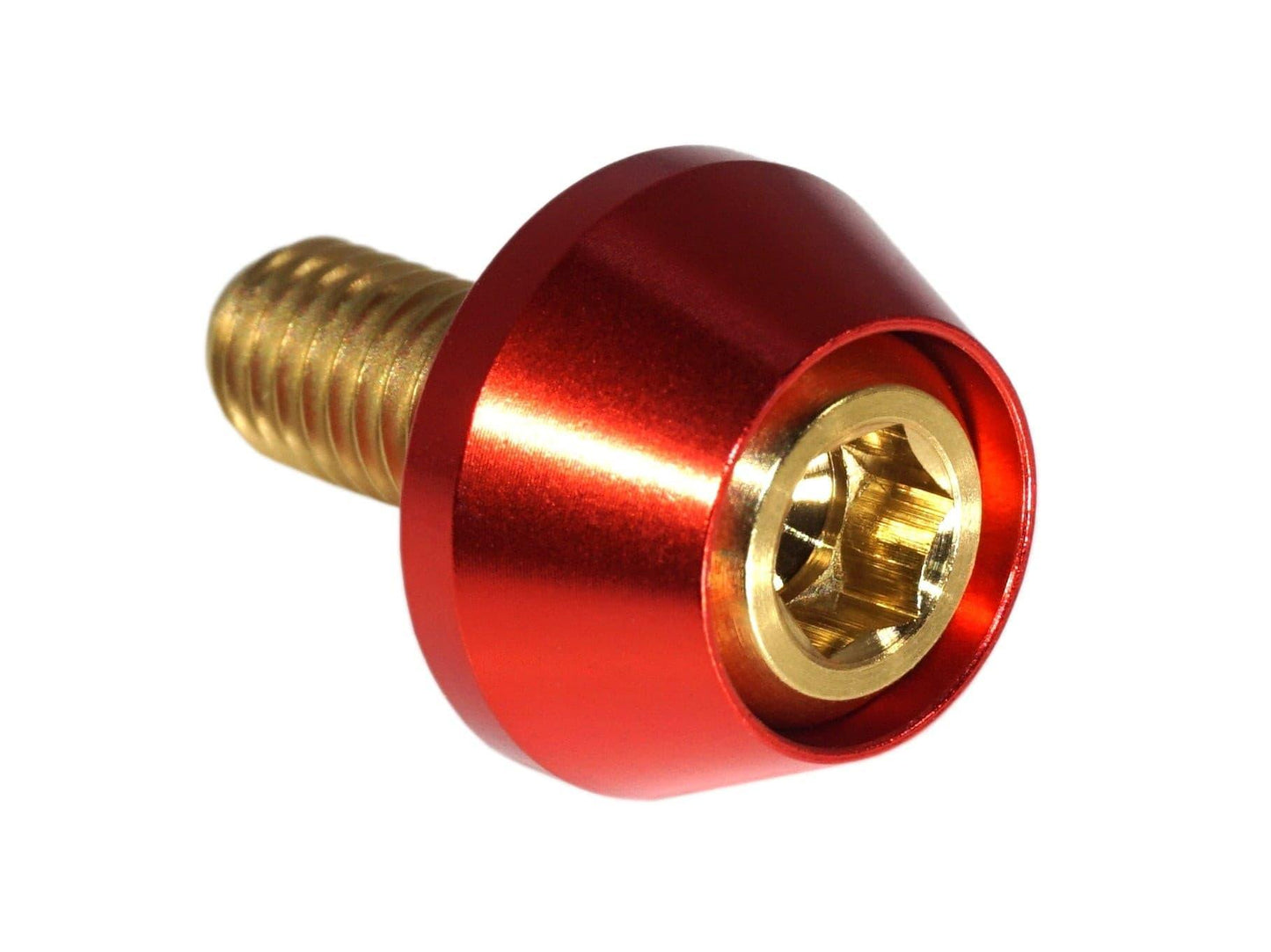 ZSPEC License Plate Bolts, SHSC M6x20 w/Washers, Grade-5 Titanium, 8-Pack - Howling Moto