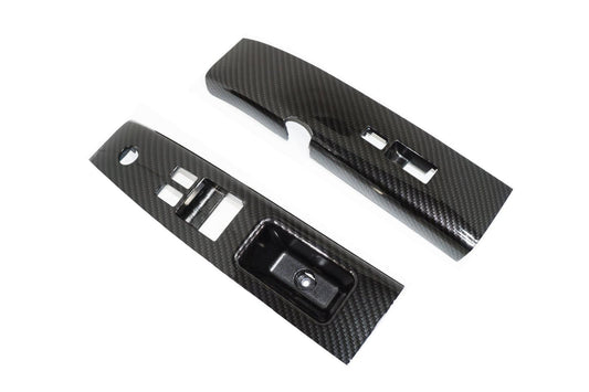 ZSPEC 350z Z33 Interior Door Window Switch Finisher Set, LHD '03-05, Carbon-Weave Style - Howling Moto