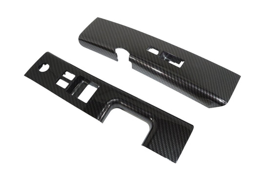 ZSPEC 350z Z33 Interior Door Window Switch Finisher Set, LHD '06-09, Carbon-Weave Style - Howling Moto