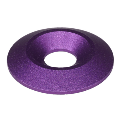 ZSPEC M6 Wide Fender-Finish Dress Up Washers, for M6 FHSC Fasteners, Billet, 10-Pack - Howling Moto