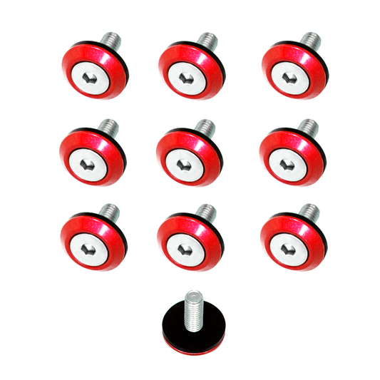 ZSPEC FHSC M5x20mm Fasteners w/Washers, Stainless & Billet, 10-Pack - Howling Moto
