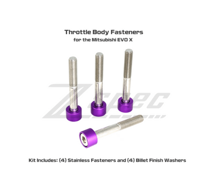 ZSPEC Throttle Body Fasteners for Mitsubishi Lancer EVO X 10, Stainless & Billet - Howling Moto
