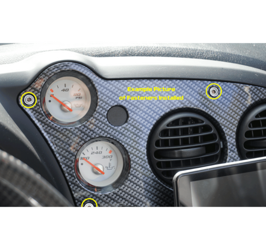 ZSPEC Radio Console Dress Up Bolts® Fasteners for '03-06 Dodge Viper, Stainless & Billet - Howling Moto