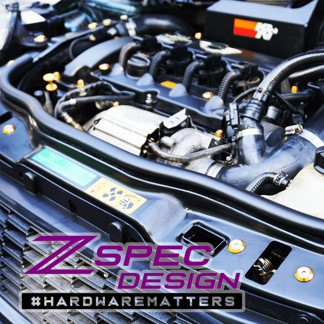 ZSPEC Stage-3 Dress Up Bolts® Fastener Kit for '06-13 Mini R56 Hatch/Hard-Top, Stainless & Billet - Howling Moto