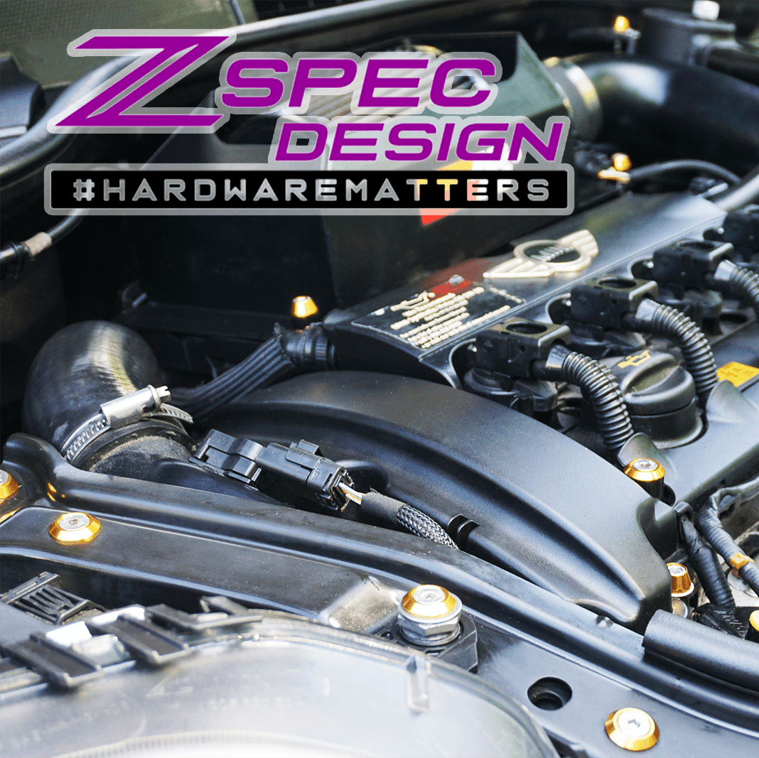 ZSPEC Stage-3 Dress Up Bolts® Fastener Kit for '06-13 Mini R56 Hatch/Hard-Top, Stainless & Billet - Howling Moto