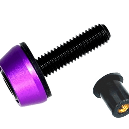 ZSPEC Body Kit Fastener, M5x20mm Titanium & Billet w/WELL NUT, Per Each - Howling Moto