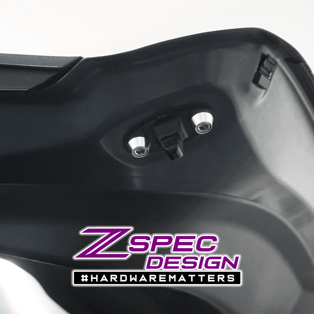 ZSPEC Dress Up Bolts® Hatch/Trunk-Area Fastener Kit for '17-23 Mazda CX-9, Stainless & Billet - Howling Moto